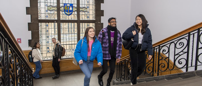 Students in the Library study area