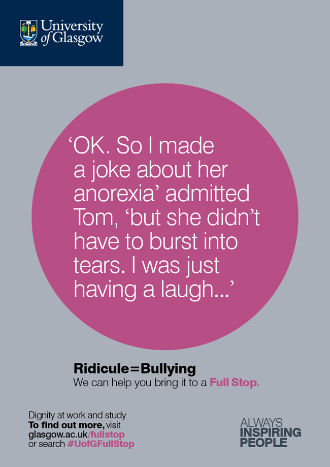 Image of FullStop poster: ‘Ok, so I made a joke about her anorexia…’