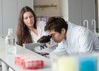 Image of students researchers in the laboratory