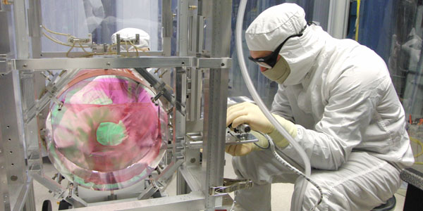 Image of gravitational waves detection equipment