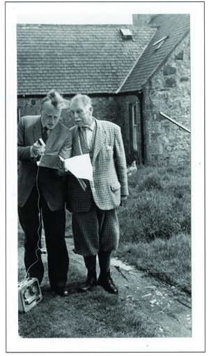 Professor Bill Nicolaisen shown conducting field work