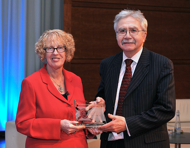 Margaret Burgess and Professor Steve Beaumont