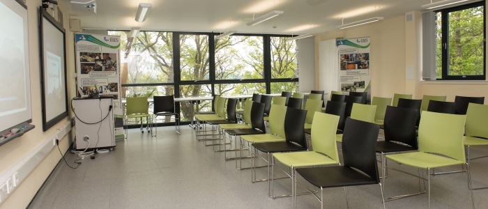 Harry Slack Teaching Building classroom at the SCENE facility, Loch Lomond
