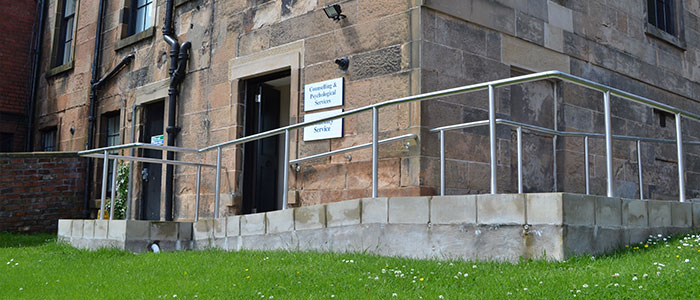 Picture of the accessible entrance to the Disability Service office.