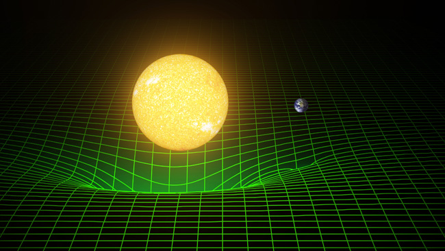 Massive bodies warp space-time
Credit: T. Pyle/Caltech/MIT/LIGO Lab
