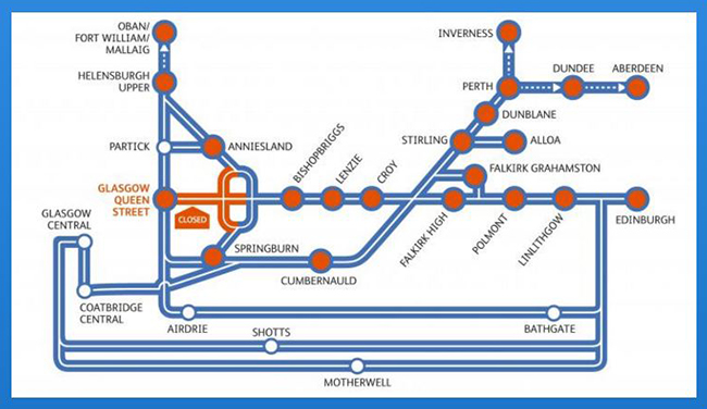 Queen Street Station map