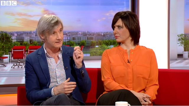 Image of Professor Rory O'Connor speaking on BBC Breakfast Time