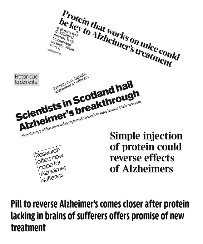 Alzheimers story headlines