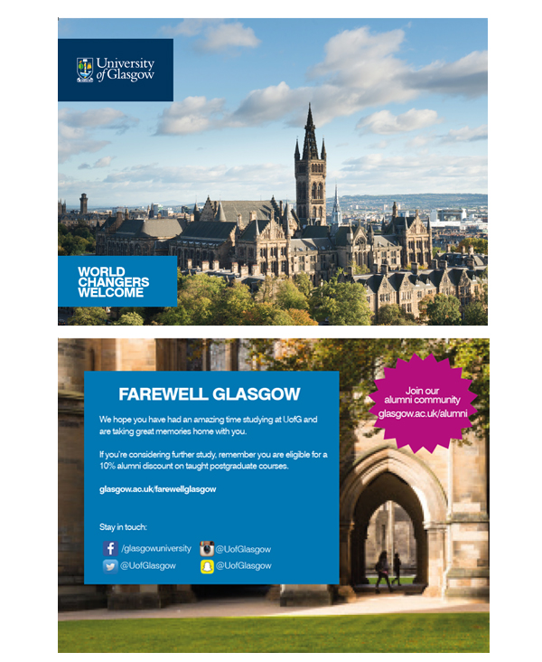 Farewell Glasgow postcard