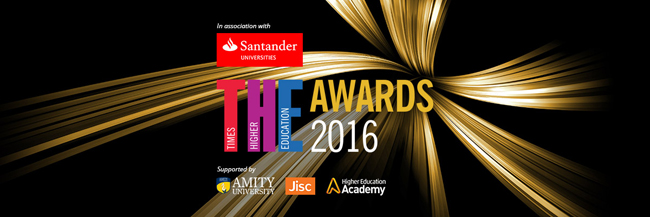 Image of the Times Higher awards logo for 2016