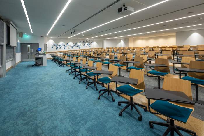 Raked collaborative lecture theatre with flexible seating