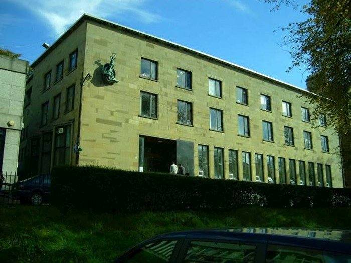 Front view of the Sir Alexander Stone Building