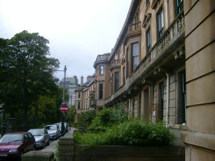 View along University Gardens from Number 2