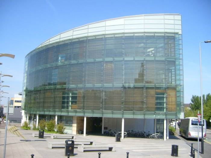 Front view of the Wolfson Medical School Building