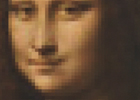 Image of a pixellated Mona Lisa from Display at your own risk exhibition