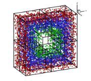 Coupled NS/MD - particle domain