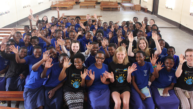 FemEng at a school in Rwanda