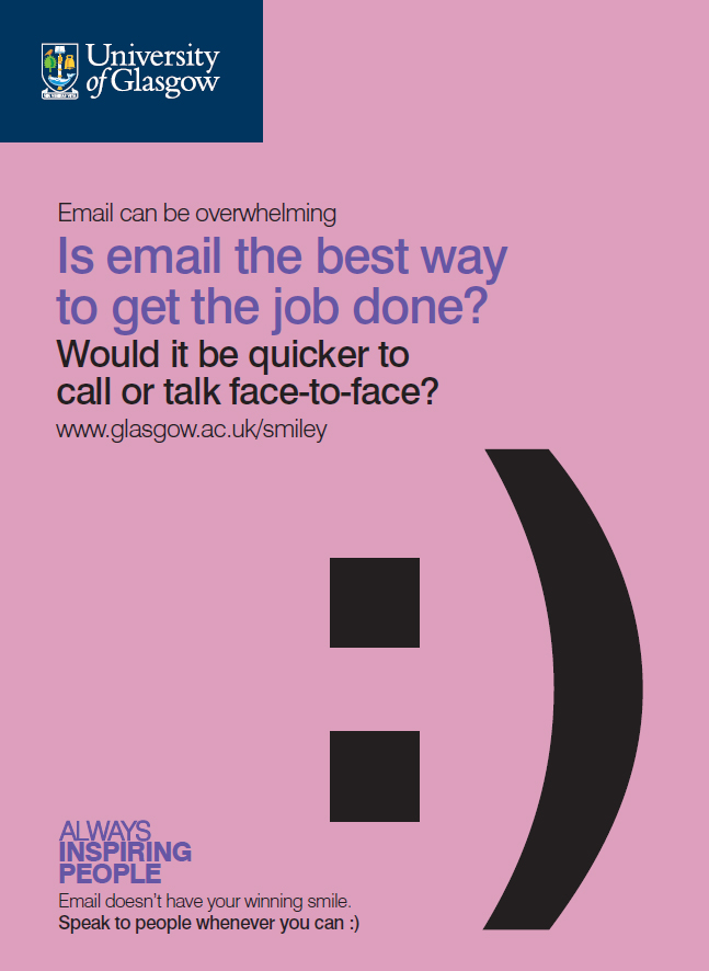 Email campaign poster with the words - Is email the best way to get the job done?