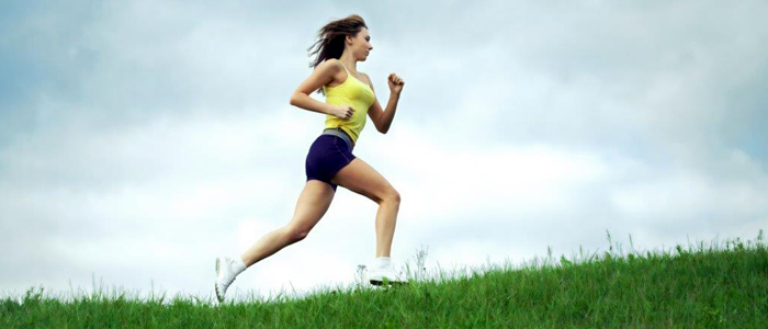 Image of female running
