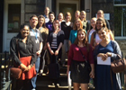 Image of a group of visiting student nurses from Kentucky, August 2016