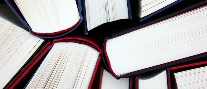 Textbooks close-up