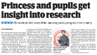 Image of the Meet the Researcher Showcase article in Dundee Courier