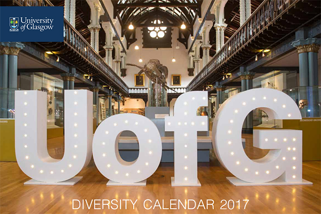 Image of the front cover of the Diversity Calendar 2017