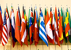 Image of the flags of many nations