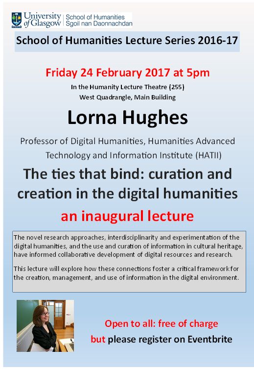 Lorna Hughes inaugural lecture