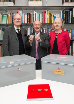 Lord Stewartby with Sir Kenneth Calman and Lady Stewartby.
