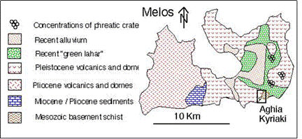Melos geology map