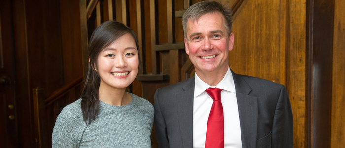 Michelle Chua (BDS4) with Dr David Cross (Elective Mentor)