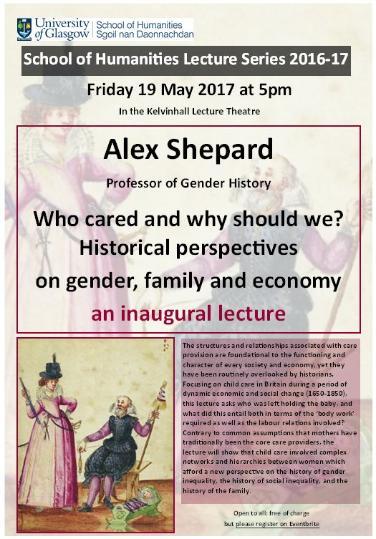 Alex Shepard's inaugural lecture