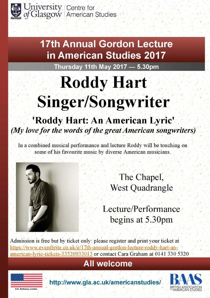Roddy Hart poster
