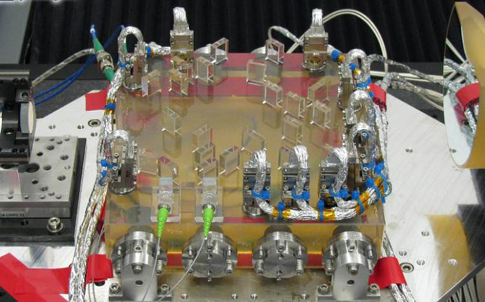 The Flight Optical Bench ready for integration into the LISA Pathfinder Technology Package.