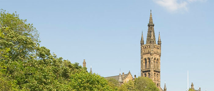 University of Glasgow Main Building from Kelvinbridge
