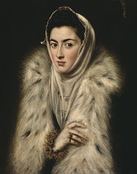 'Lady in a Fur Wrap', oil on canvas, attributed to El Greco, c.1577-80(?) © CSG CIC Glasgow Museums Collection