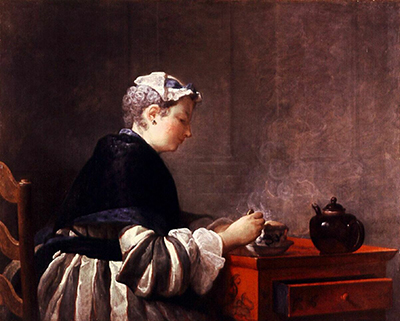 Lady Taking Tea