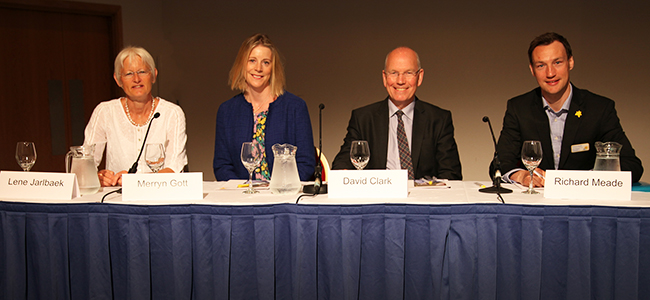 Image of (L-R) Lene Jarlbaek, Merryn Gott, David Clark and Richard Meade.