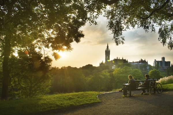 The University seen from Kelvingrove Park