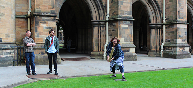 Highland Games: tossing the caber