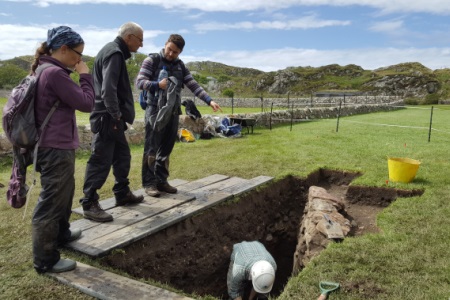 Archaelogical dig on Iona