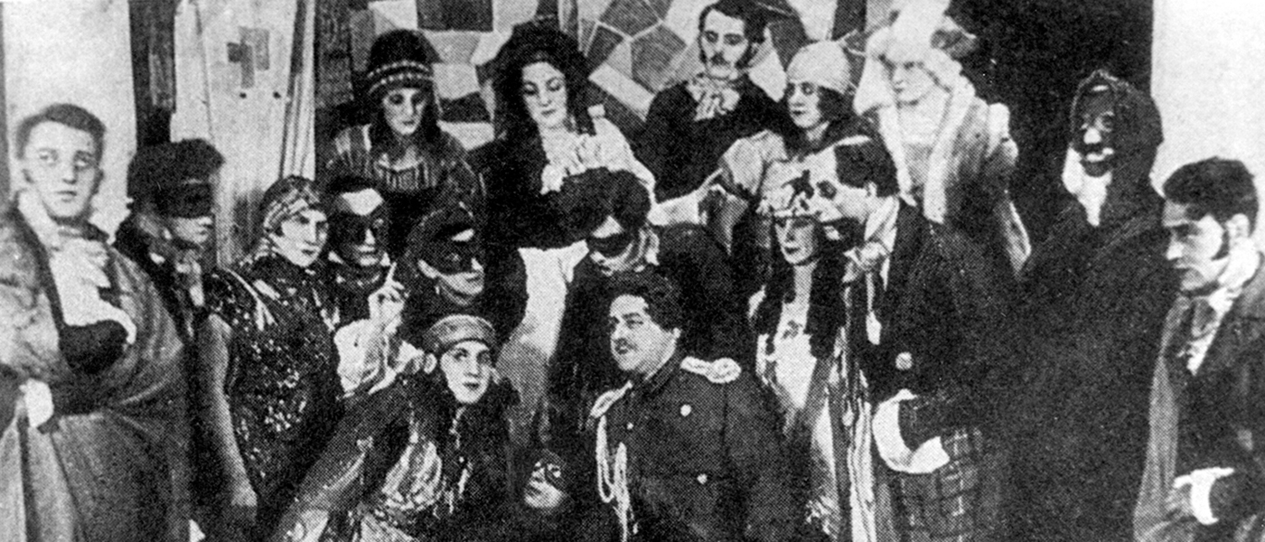 Photograph of a camp theatre production