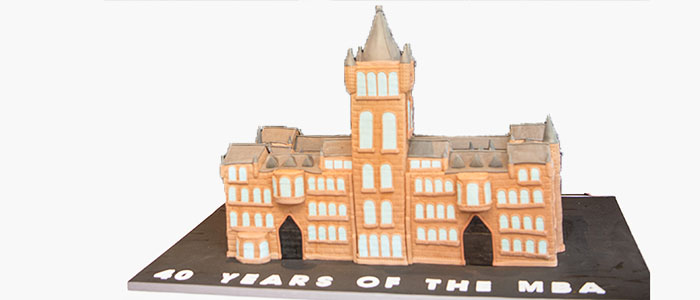 MBA 40th celebration cake