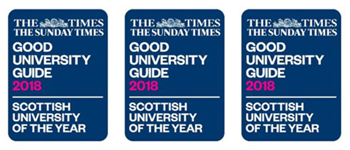 Image of the Sunday Times Scottish University of the Year logo