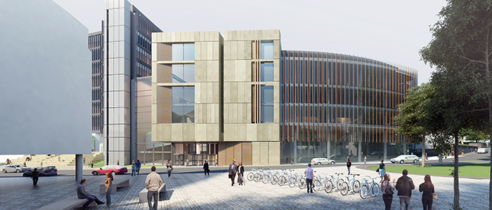 Artists impression of the UofG Learning and Teaching Hub