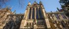 Image of the Gilbert Scott Building (skywards)