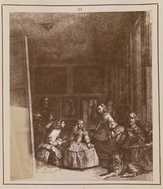 Image of Las Menians by Velázquez, demonstrating the digital restoration process