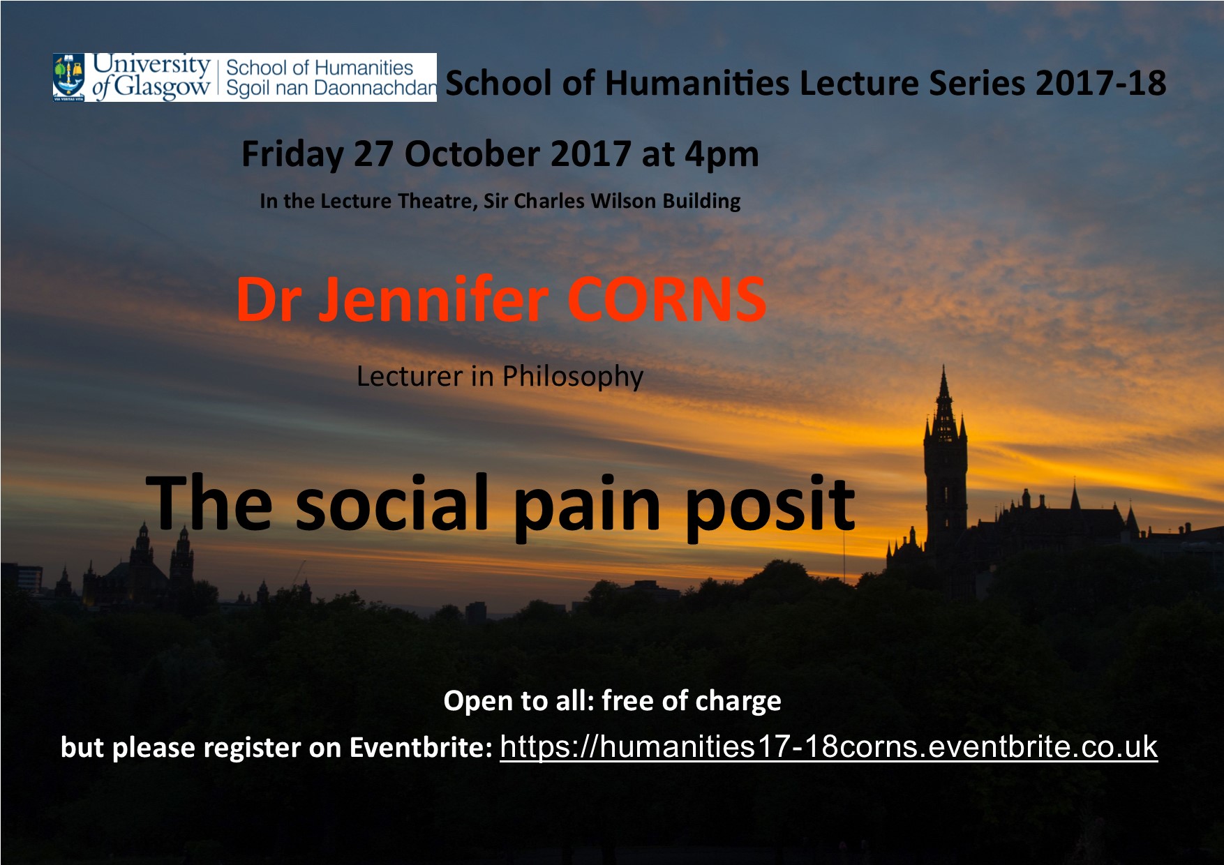 Humanities Lecture Series 17-18 J Corns