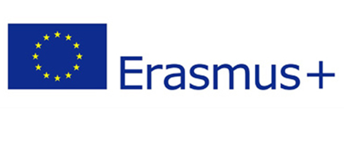 Image of the Erasmus Pls branding with EU flag and Erasmus Plus wording